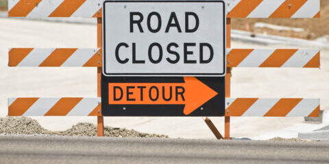 Road Closed/Detour Sign