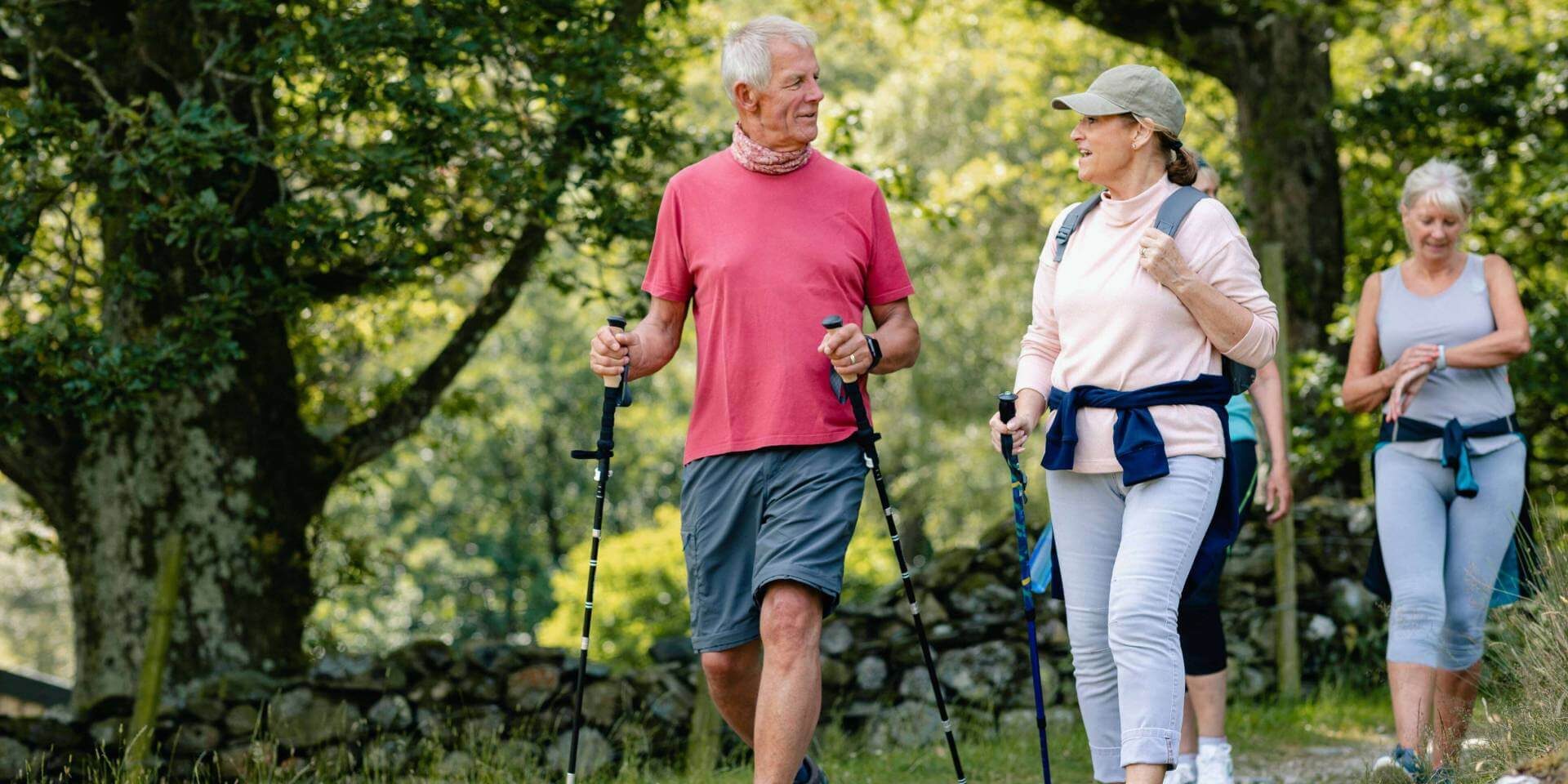 3 Seniors hiking hi-res