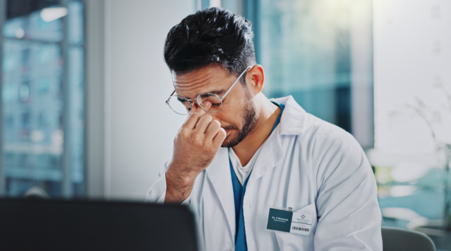 Frustrated doc at PC